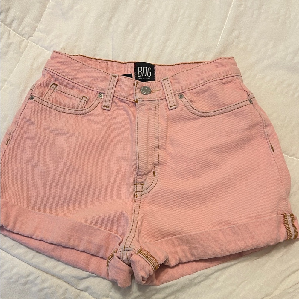 BDG Light Pink Jean Shorts